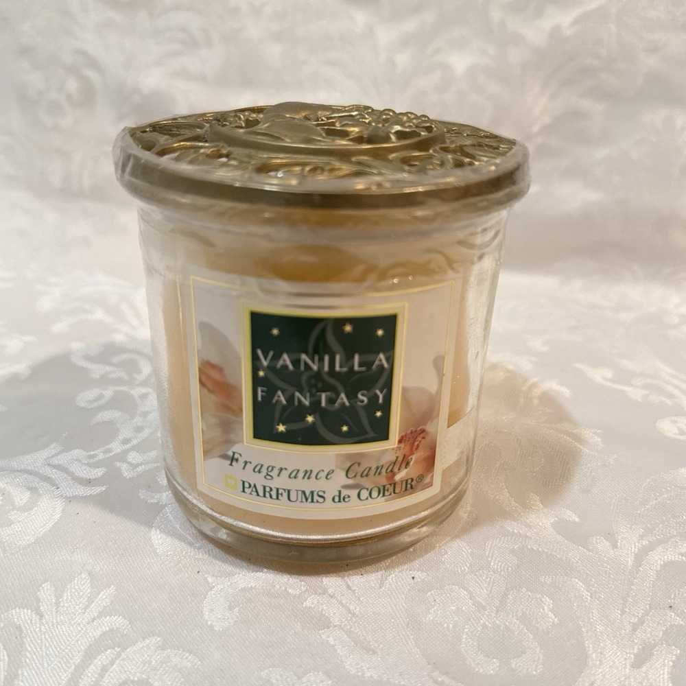 VTG Body Fantasies Sugar Vanilla Fantasy Y2K Jar‎ Parfums de Coeur Candle New